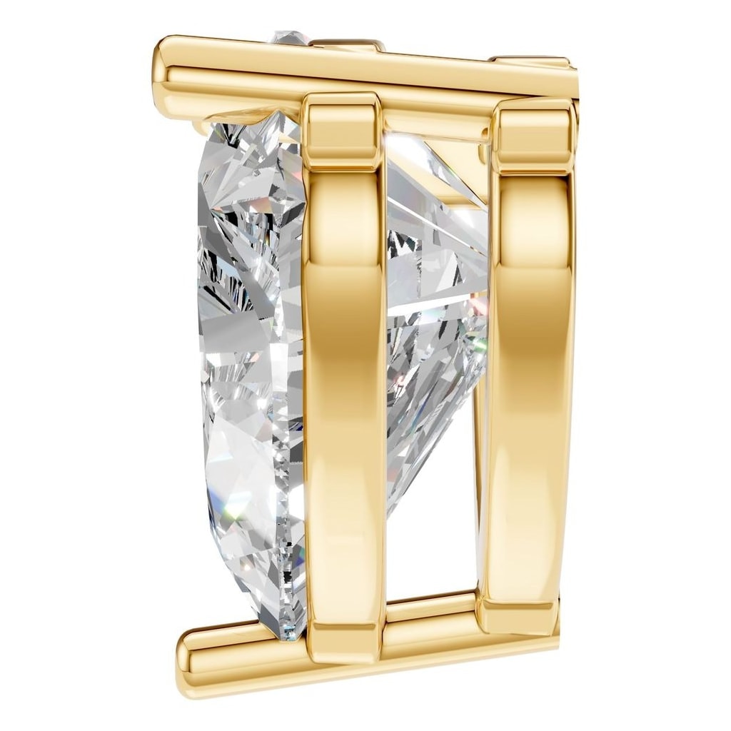 PE-1669 Yellow Gold Pendant SET - Side View