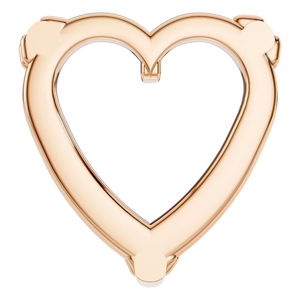 PE-1669 Rose Gold Pendant UNSET - BACK