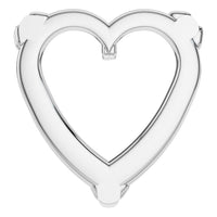 PE-1669 White Gold Pendant UNSET - BACK