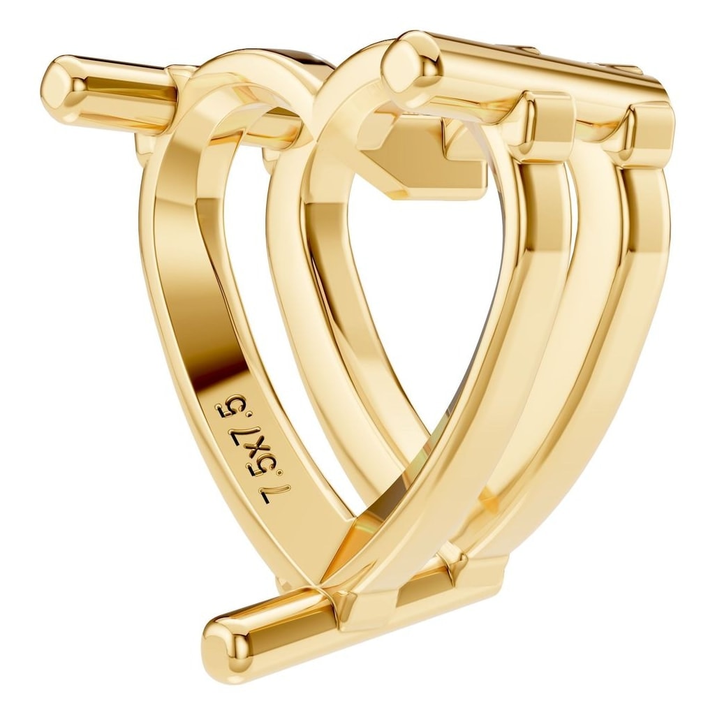 PE-1669 Yellow Gold Pendant UNSET - ANGLE