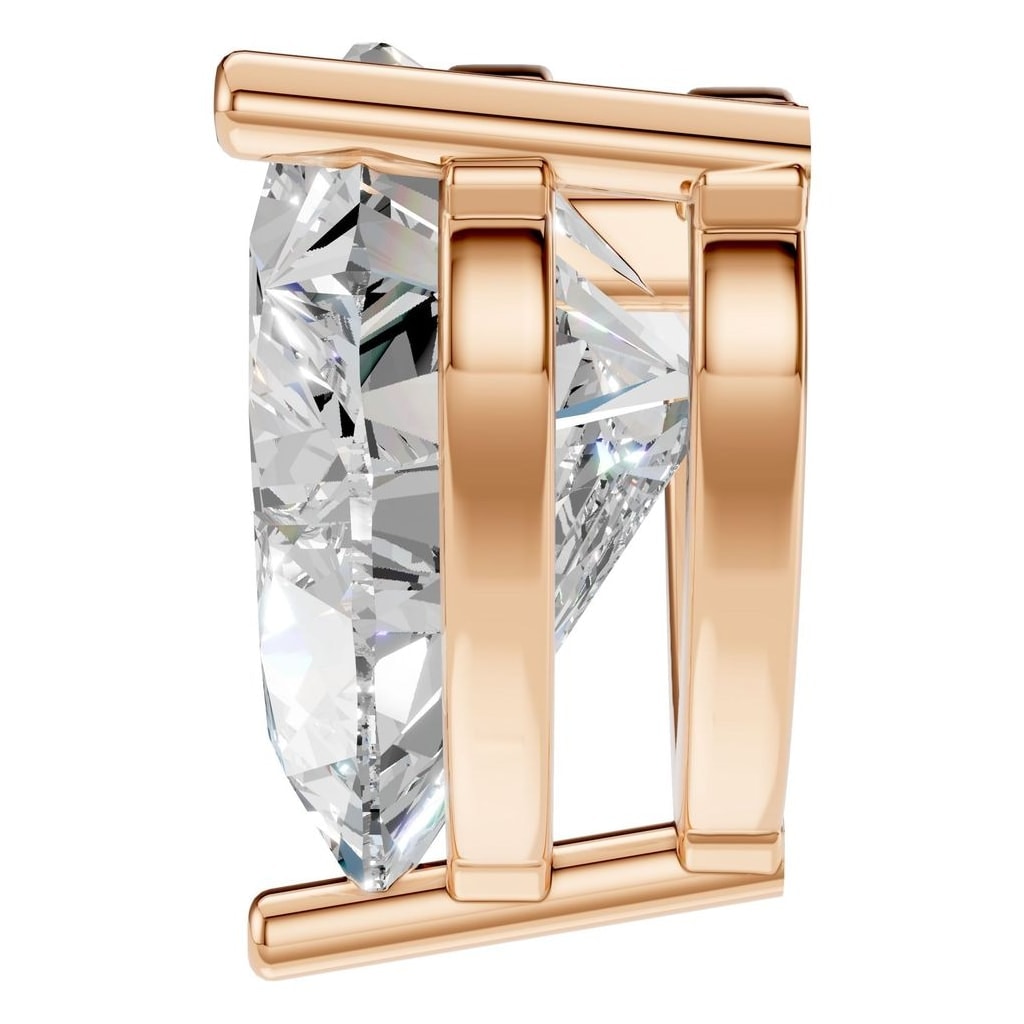 PE-1669 Rose Gold Pendant SET - Side View