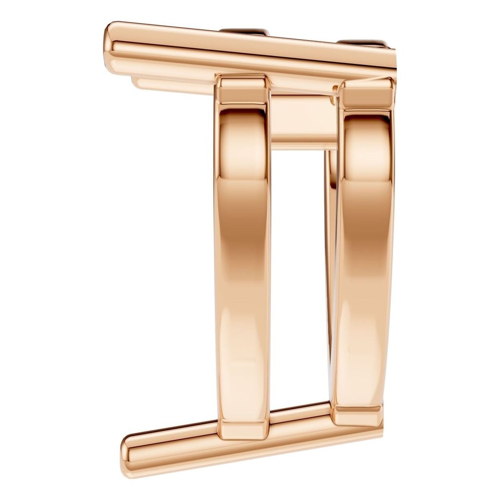 PE-1669 Rose Gold Pendant UNSET - Side View