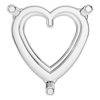 PE-1669 White Gold Pendant UNSET - Main View