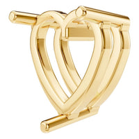 PE-1669 Yellow Gold Pendant UNSET - ANGLE