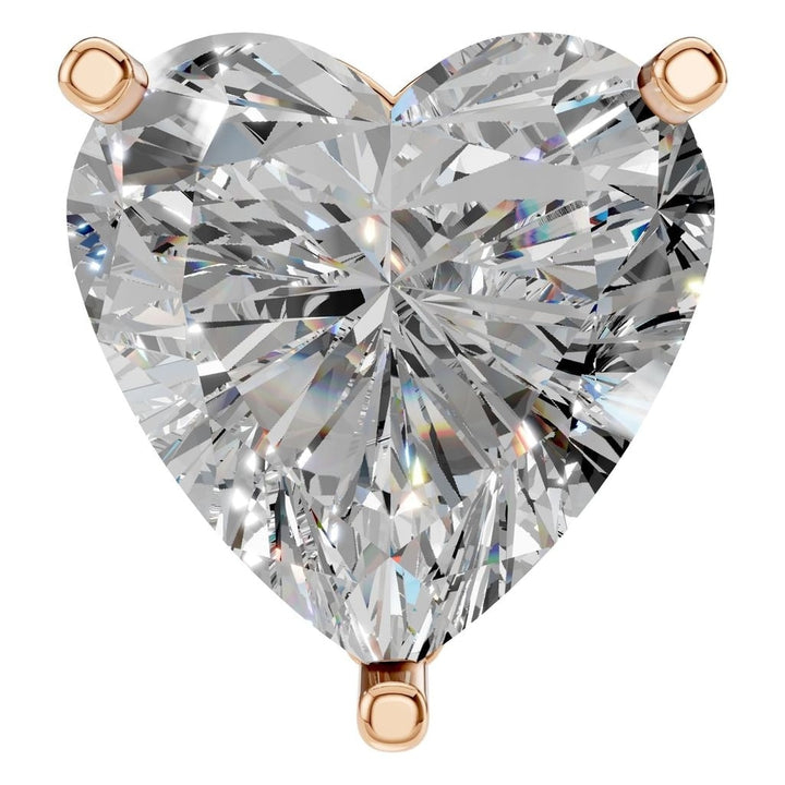 Solitaire Pendant Mounting - Heart 9mm