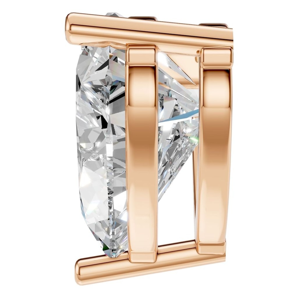 PE-1669 Rose Gold Pendant SET - Side View