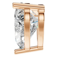 PE-1669 Rose Gold Pendant SET - Side View