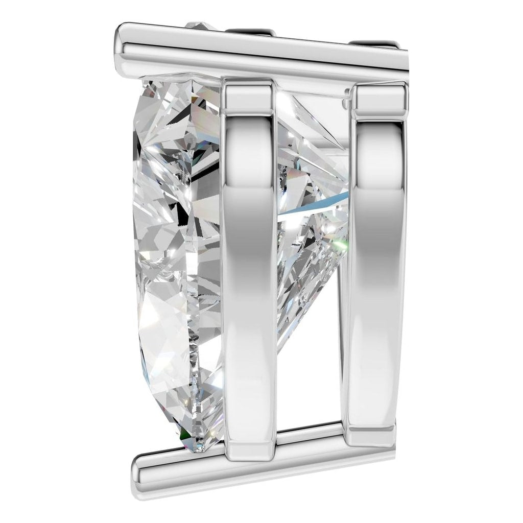 PE-1669 White Gold Pendant SET - Side View