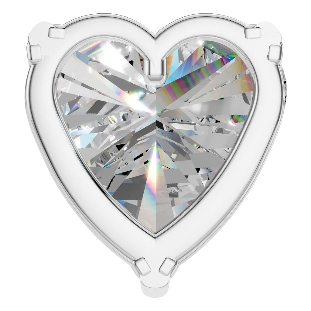 PE-1669 White Gold Pendant SET - BACK