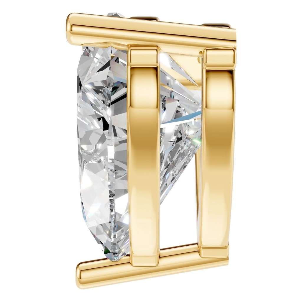 PE-1669 Yellow Gold Pendant SET - Side View