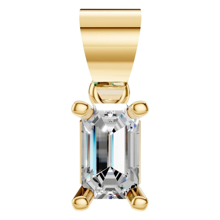 Solitaire Pendant Mounting - Emerald 5x3mm