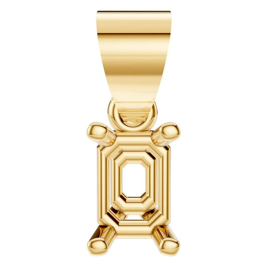 PE-1923 Yellow Gold Pendant UNSET - Main View