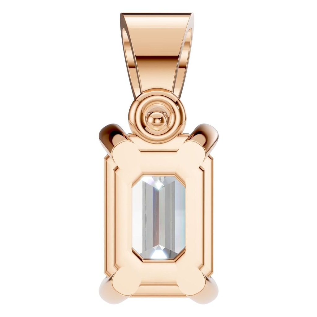 PE-1923 Rose Gold Pendant SET - BACK