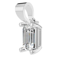 PE-1923 White Gold Pendant SET - ANGLE