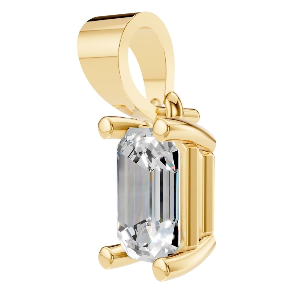 PE-1923 Yellow Gold Pendant SET - ANGLE