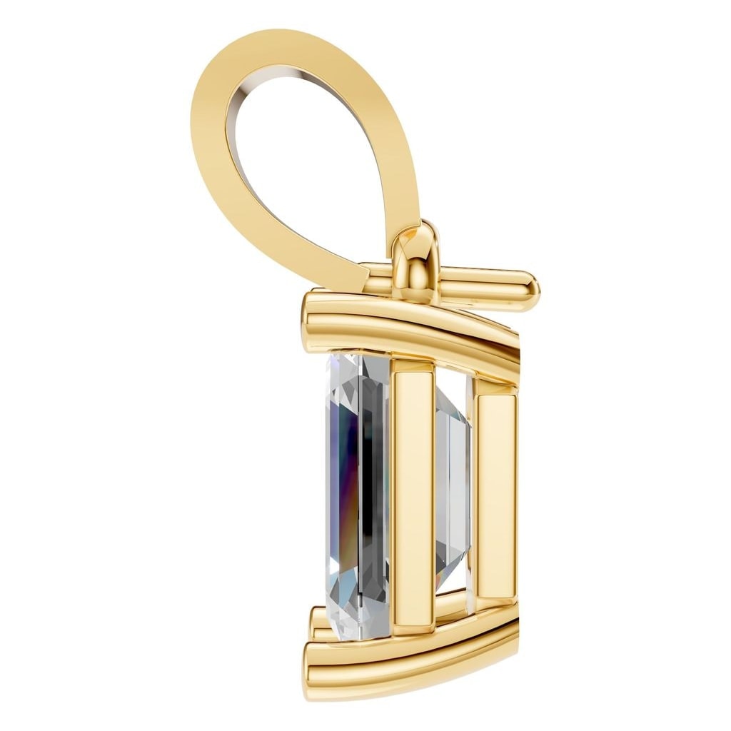 PE-1923 Yellow Gold Pendant SET - Side View