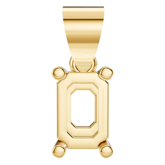PE-1923 Yellow Gold Pendant UNSET - Main View