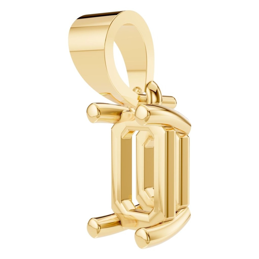 PE-1923 Yellow Gold Pendant UNSET - ANGLE