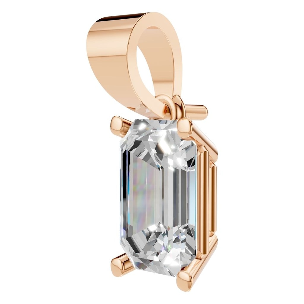 PE-1923 Rose Gold Pendant SET - ANGLE