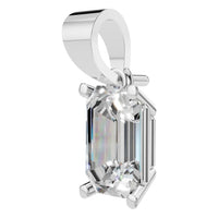 PE-1923 White Gold Pendant SET - ANGLE