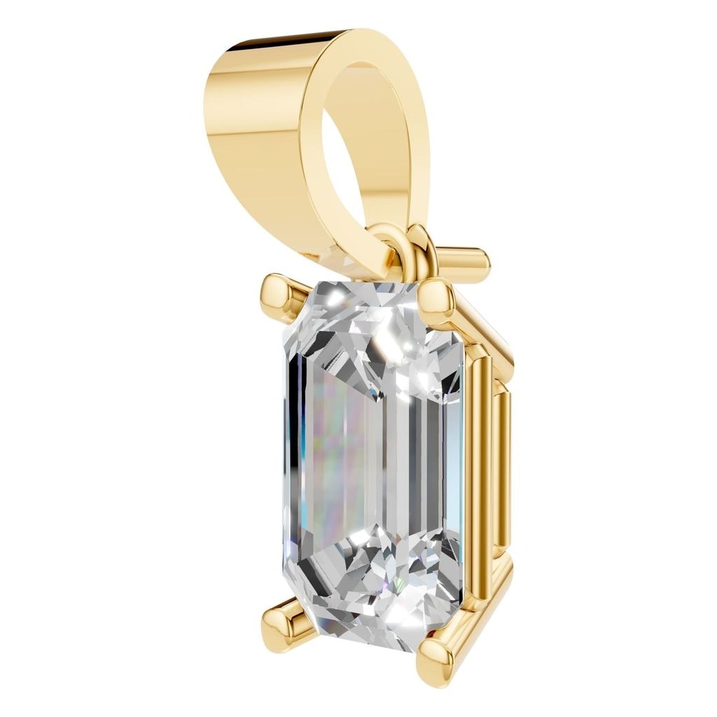 PE-1923 Yellow Gold Pendant SET - ANGLE