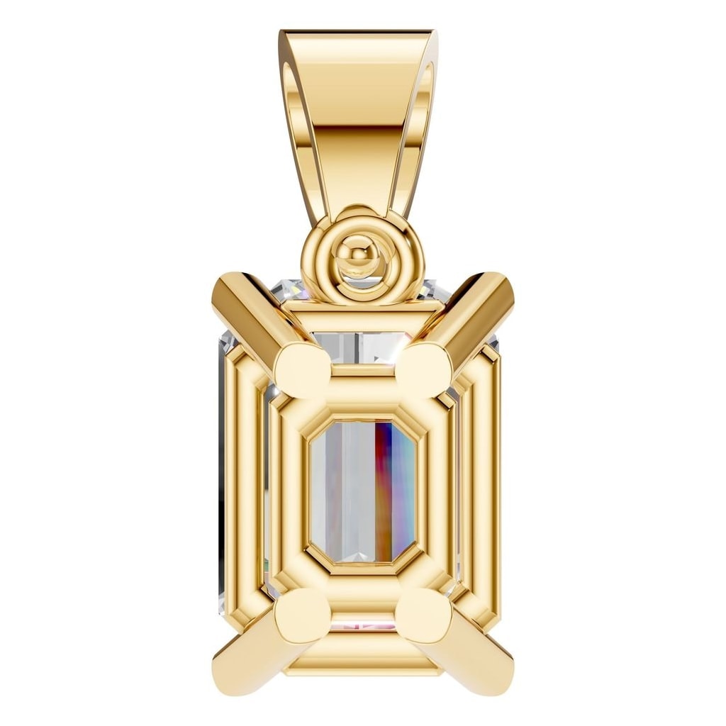 PE-1923 Yellow Gold Pendant SET - BACK