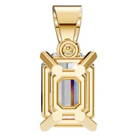 PE-1923 Yellow Gold Pendant SET - BACK