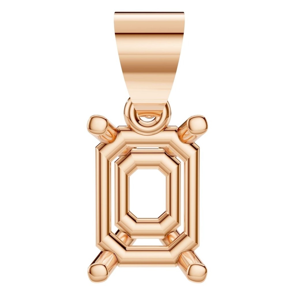 PE-1923 Rose Gold Pendant UNSET - Main View