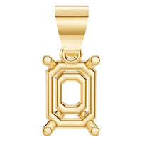 PE-1923 Yellow Gold Pendant UNSET - Main View