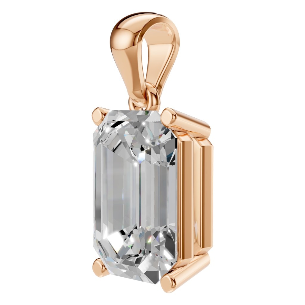 PE-1923 Rose Gold Pendant SET - ANGLE