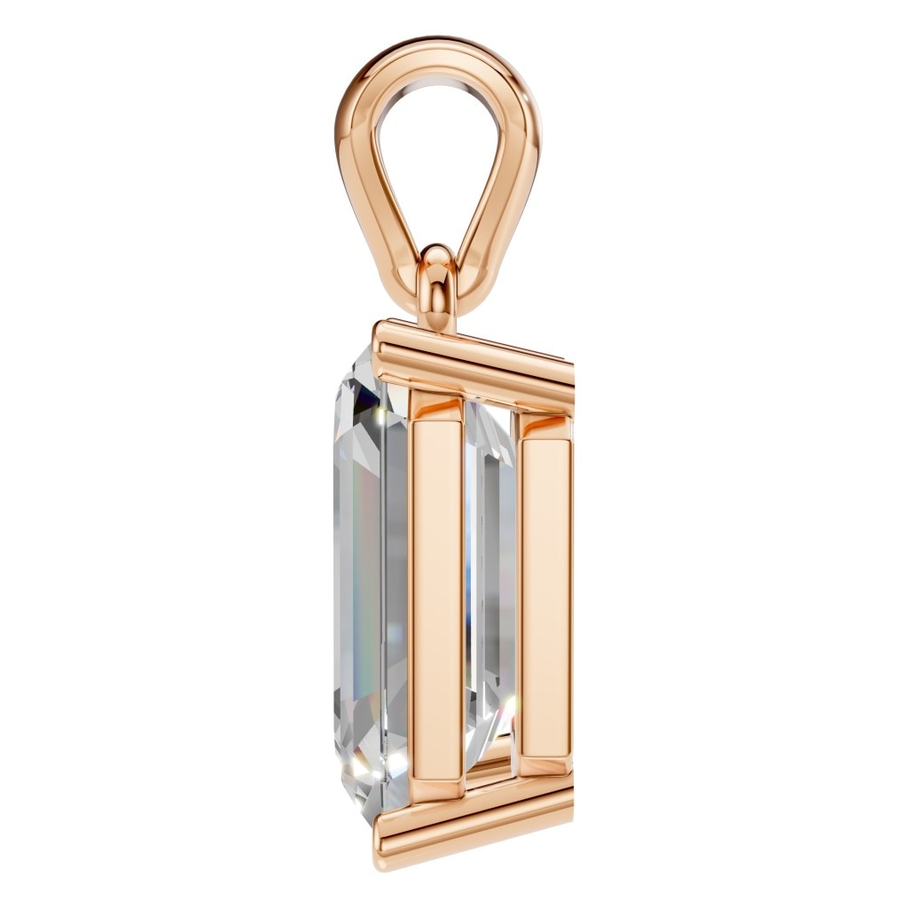 PE-1923 Rose Gold Pendant SET - Side View