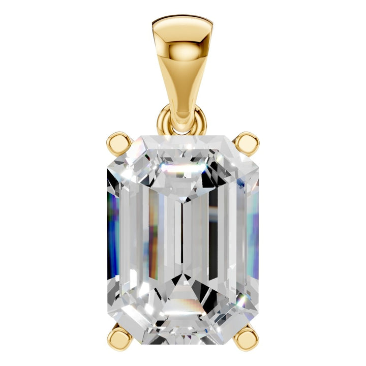 Solitaire Pendant Mounting - Emerald 9x6.5mm