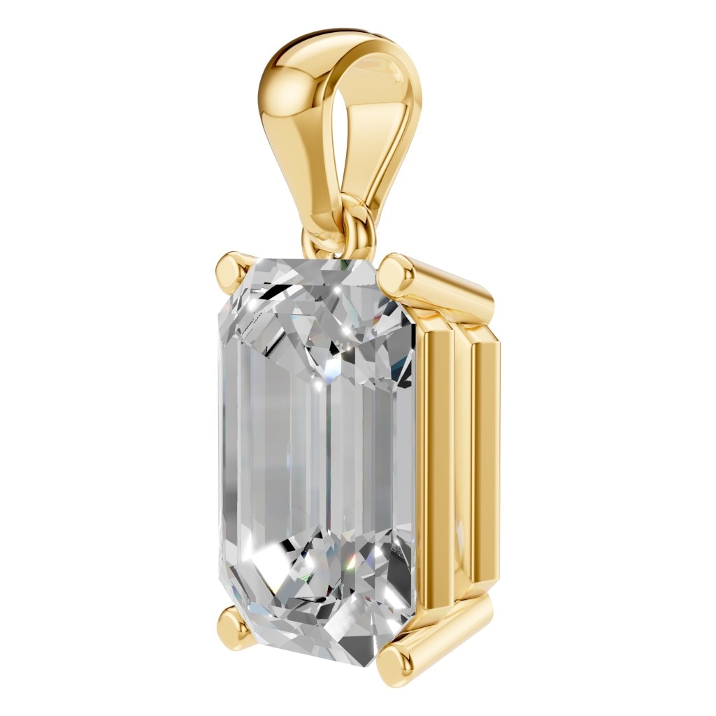 PE-1923 Yellow Gold Pendant SET - ANGLE