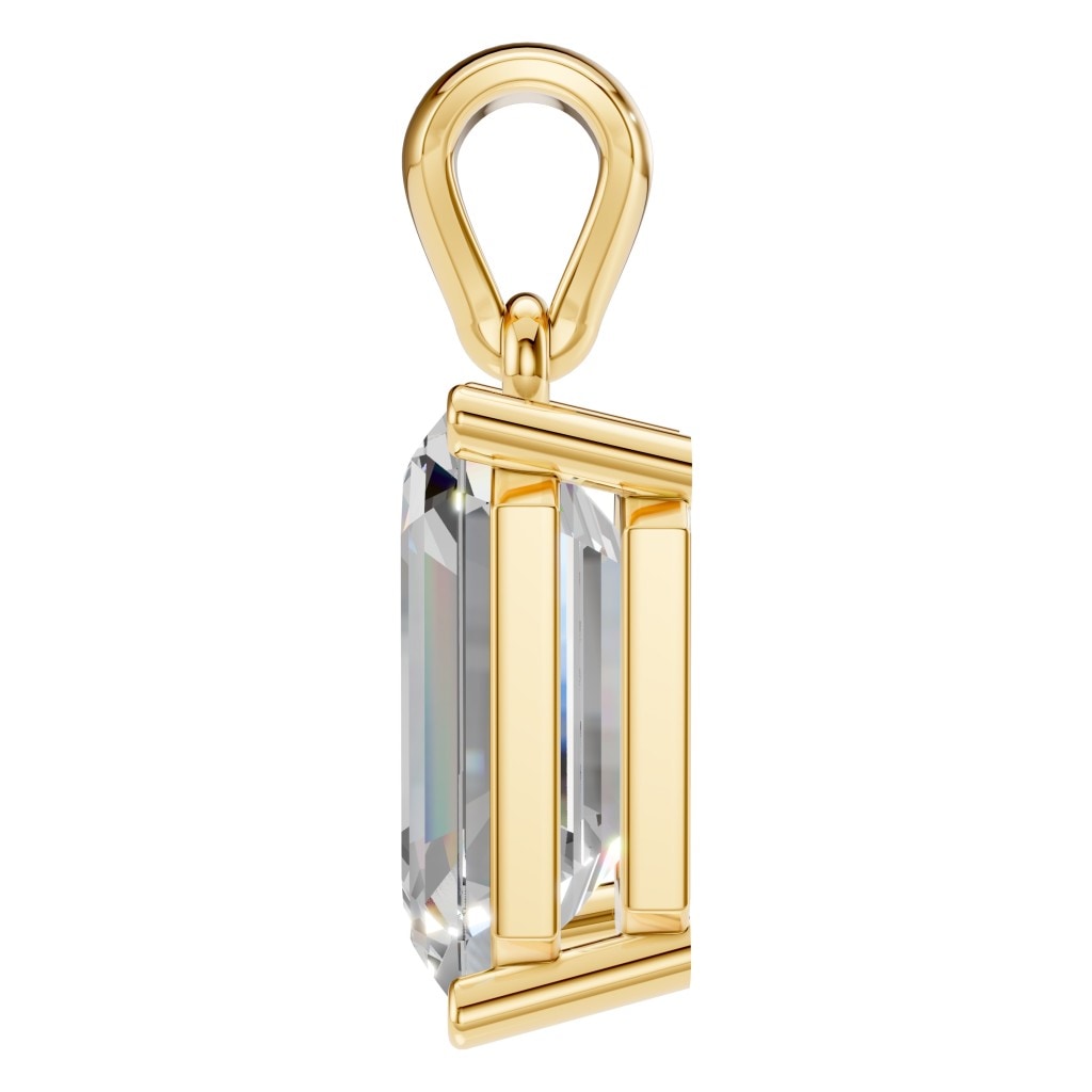 PE-1923 Yellow Gold Pendant SET - Side View