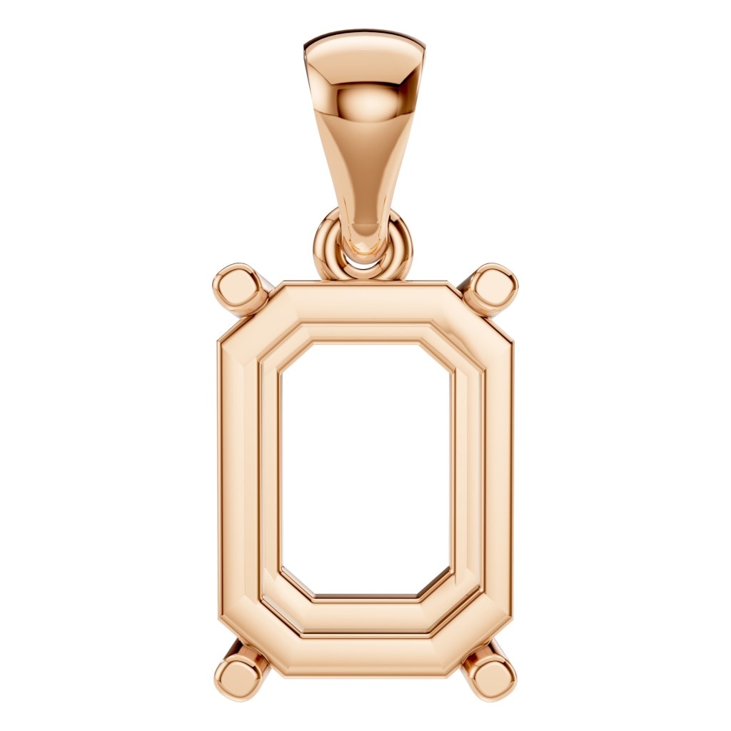 PE-1923 Rose Gold Pendant UNSET - Main View