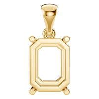 PE-1923 Yellow Gold Pendant UNSET - Main View