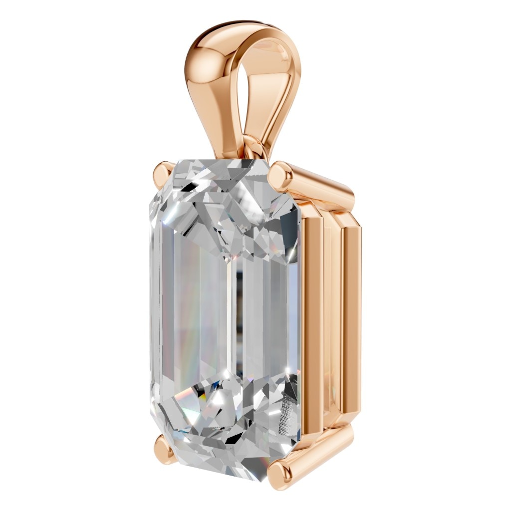 PE-1923 Rose Gold Pendant SET - ANGLE