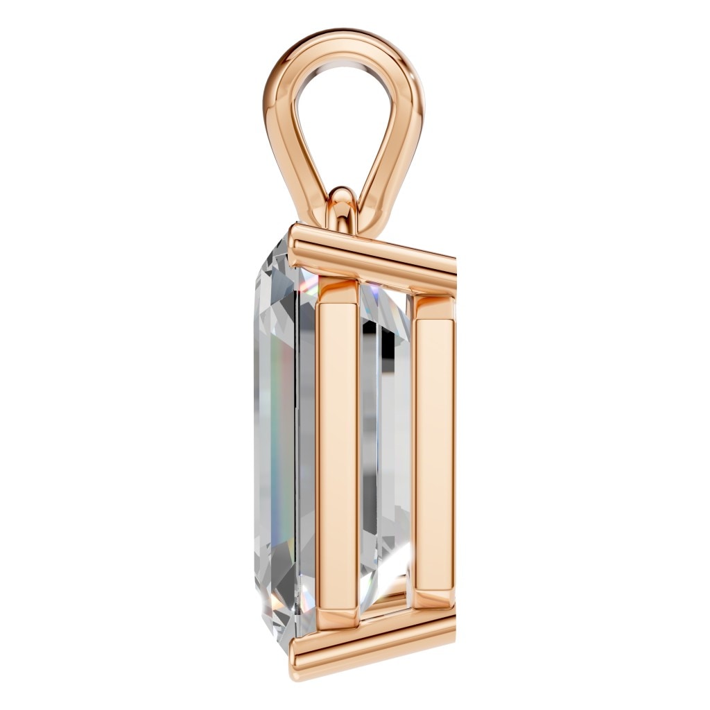 PE-1923 Rose Gold Pendant SET - Side View