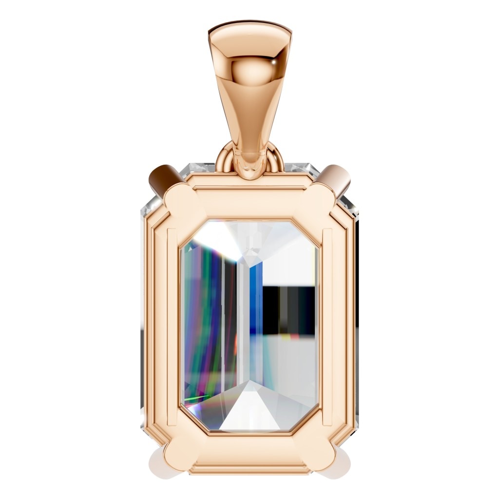 PE-1923 Rose Gold Pendant SET - BACK