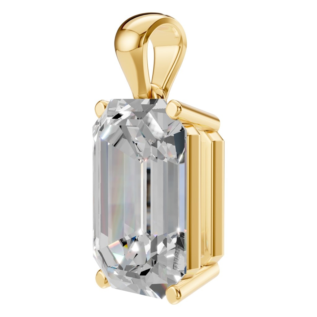 PE-1923 Yellow Gold Pendant SET - ANGLE