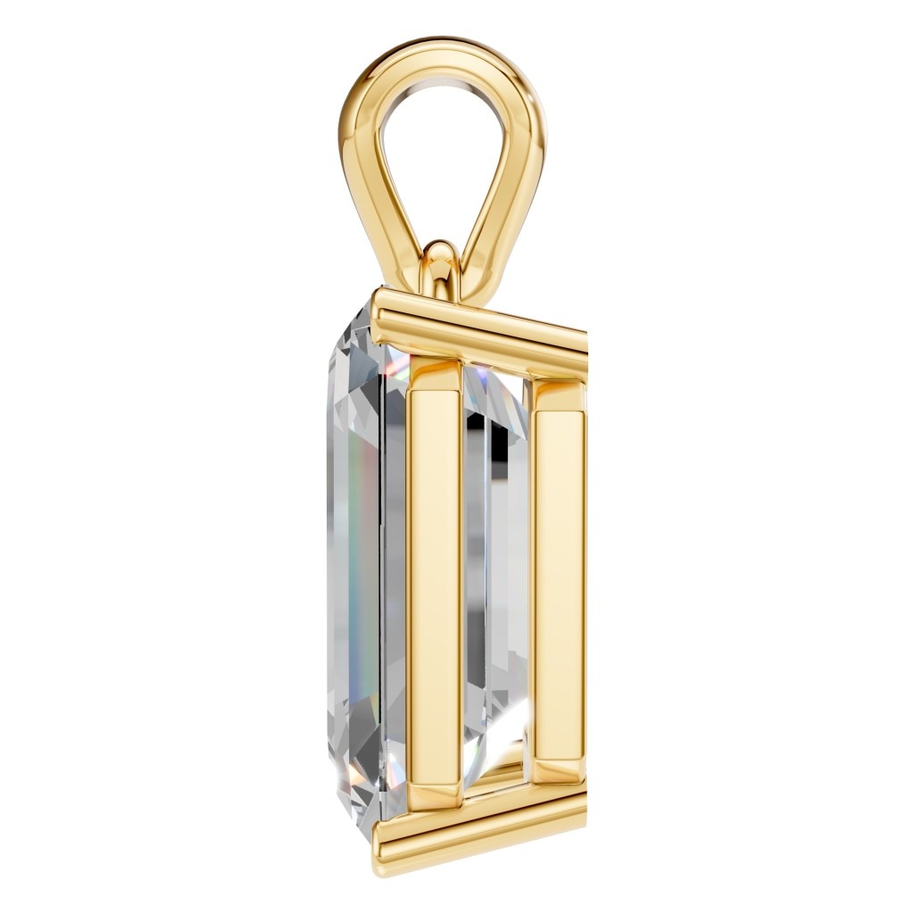 PE-1923 Yellow Gold Pendant SET - Side View