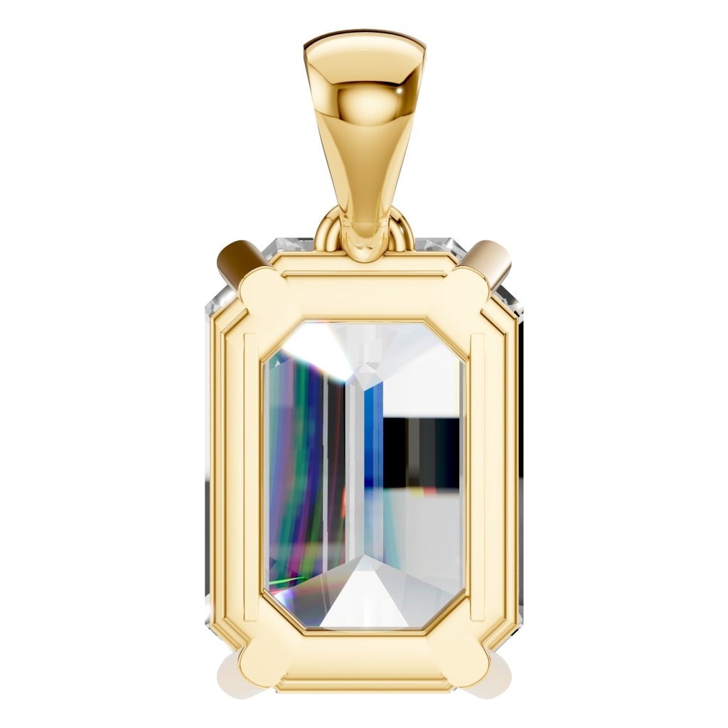 PE-1923 Yellow Gold Pendant SET - BACK