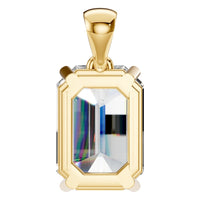 PE-1923 Yellow Gold Pendant SET - BACK
