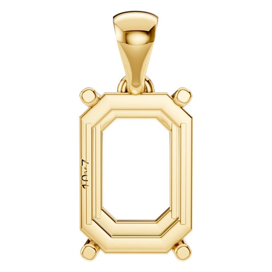 PE-1923 Yellow Gold Pendant UNSET - Main View