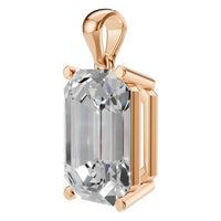 PE-1923 Rose Gold Pendant SET - ANGLE