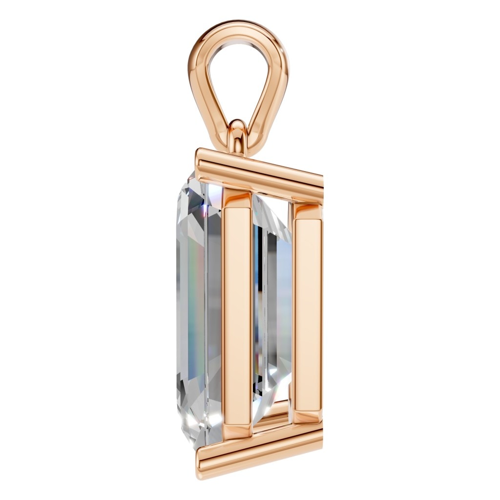 PE-1923 Rose Gold Pendant SET - Side View