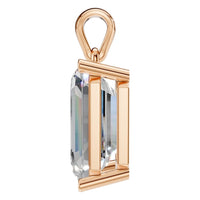 PE-1923 Rose Gold Pendant SET - Side View
