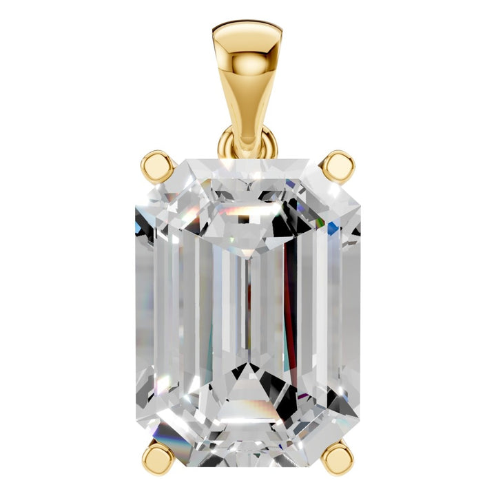 Solitaire Pendant Mounting - Emerald 11x8mm