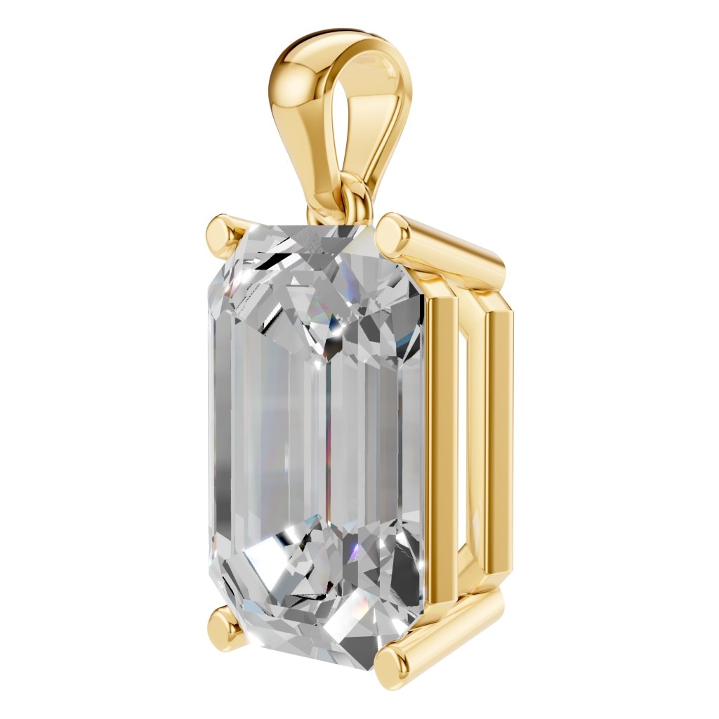 PE-1923 Yellow Gold Pendant SET - ANGLE