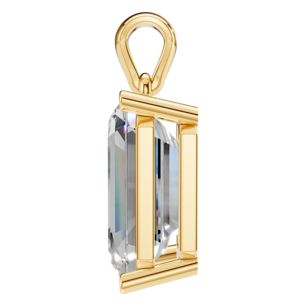 PE-1923 Yellow Gold Pendant SET - Side View
